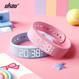 震动手环闹钟振动式初中生高中生2023新款小学生专用电子手表女款