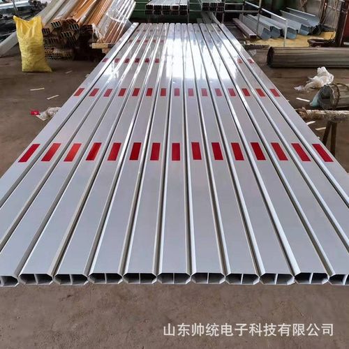 现货八角直杆起落杆道闸杆伸缩铝合金升降杆加厚停车场门禁栅栏杆