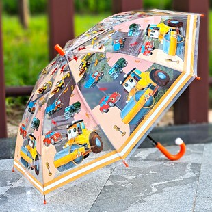 透明雨伞儿童加厚轻便耐用可爱女孩E男孩宝宝安全幼儿园小学生防