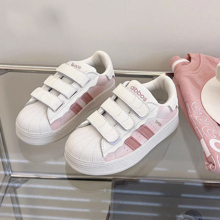 真皮女童鞋运g动鞋2023秋冬季新款儿童鞋子女宝宝板鞋百搭小白鞋