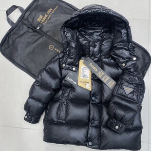 95白鹅绒女童羽绒服短款加厚2024新款儿童冬装宝宝保暖外套男童冬