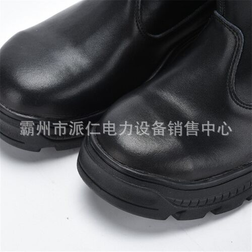 灭火防护皮靴森林防火靴消防训练防滑靴火场扑火救援皮靴