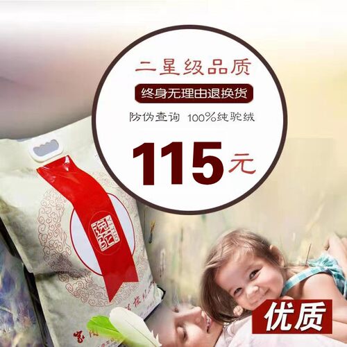 精梳纯驼绒被芯银达莱二星级蓬B松春秋学生可拆洗床垫褥空调被