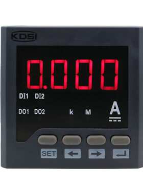 KDSI供应 数显直流电流表BE-72 DC75mV 30A 电源12V黑色