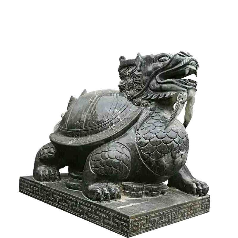 定 制石雕乌龟吸水兽动物龙石材雕塑石球订 做石雕十二生肖摆件
