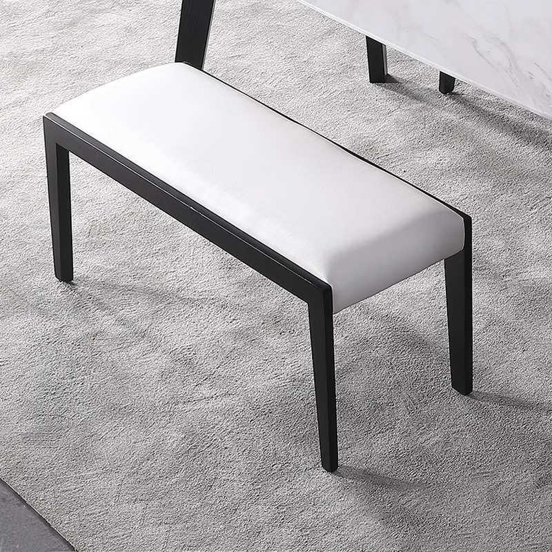 中古风实木长凳餐椅家用现代简约餐厅无靠背软包长条椅子餐桌凳子