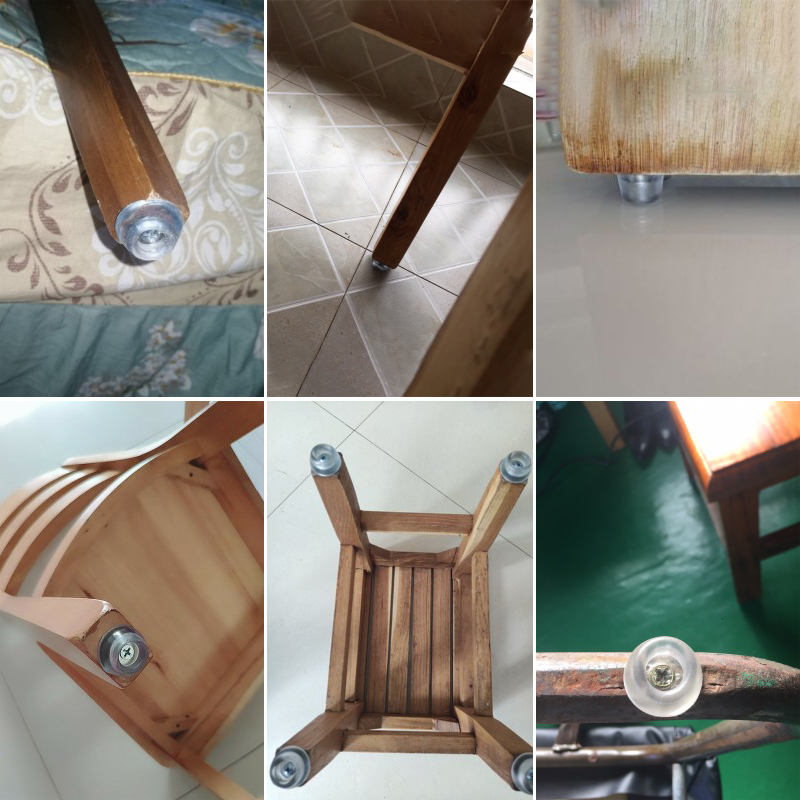 家具脚垫透明橡胶硅胶沙发桌椅凳子C脚钉防磨滑软垫静音胶垫保护