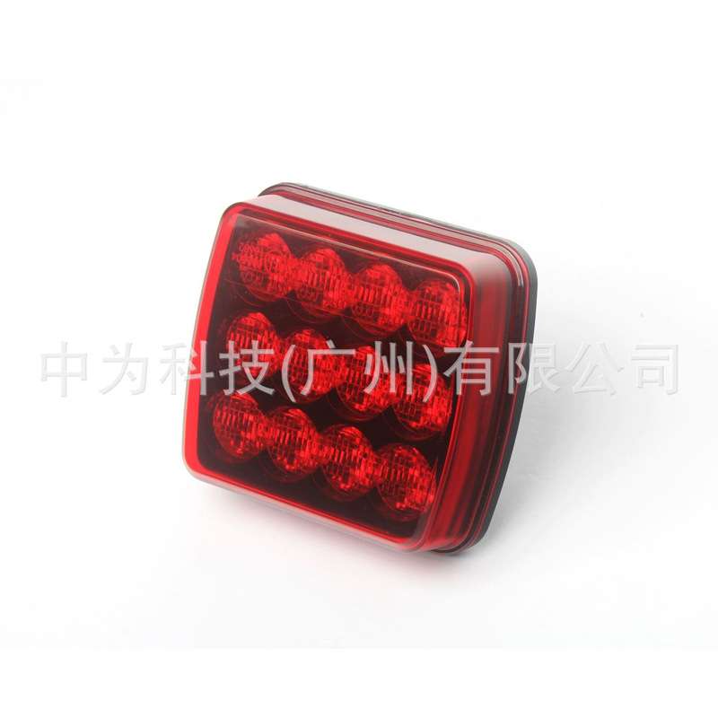 货车LED红光边灯爆闪信号灯具防水卡车侧灯照明道路夜光灯具磁吸