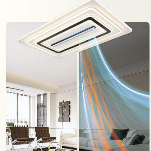 冷暖两用灯客厅吸顶灯加热暖风机无叶风扇灯智能取暖中山灯具套餐