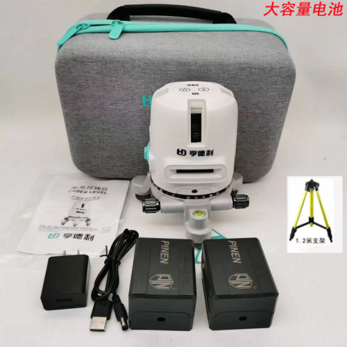 亨得利绿光水平仪2/35线高精度强光激光细线红外线自动打线投线仪