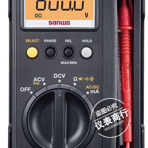 sanwa三和CD800A防烧/防摔型电工数字万用表CD800B/F真有效值表