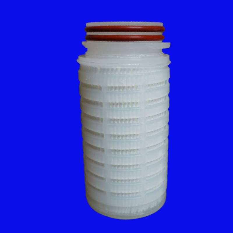 226平底聚丙烯PP折叠滤芯5寸0.1/0.22/0.45um墨水过滤小型过滤筒