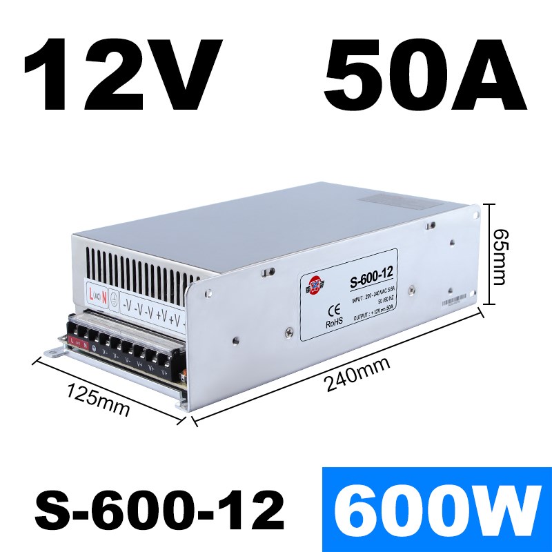 新款MS/S-500W600-24V25A直流开关电源12V40A36伏48v800w大功率15