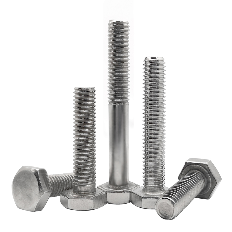 201不锈钢外h六角螺栓 六角头全牙螺丝半牙螺杆m4m5m6m8m10
