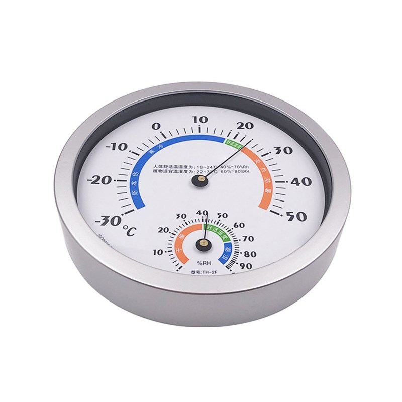 TH-2F 20CkM大表盘指针温湿度计室内外壁挂干湿计温湿表家用测温