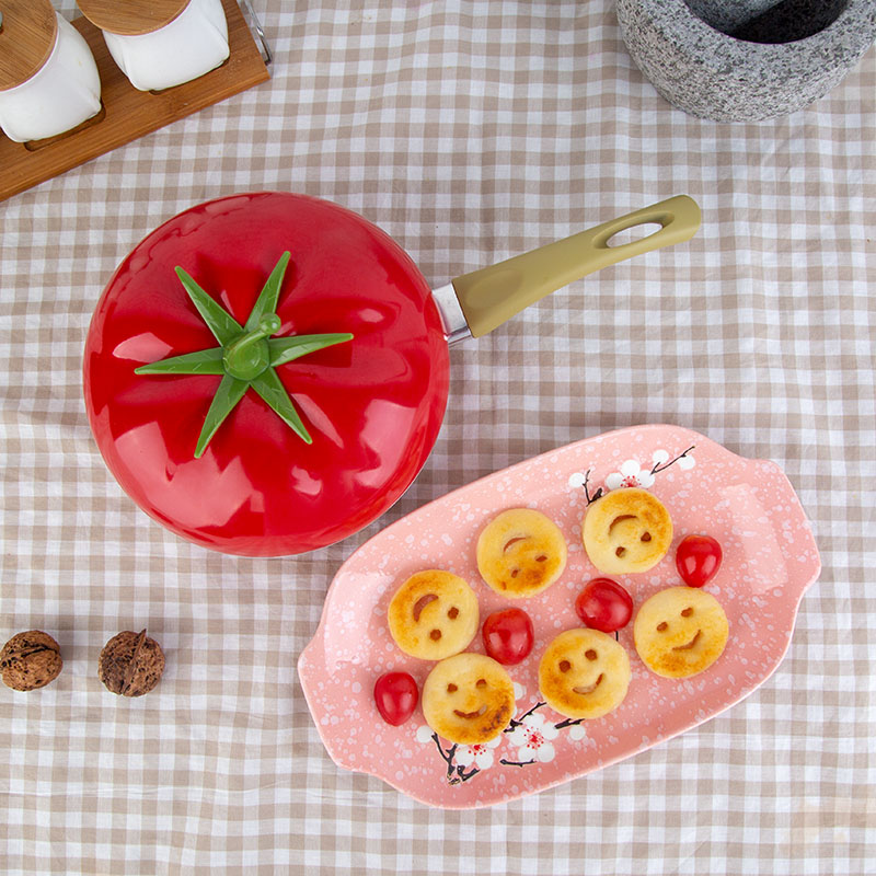 左家右厨水果锅系列不粘平底煎盘宝宝辅食锅炖锅早餐锅露营煎锅