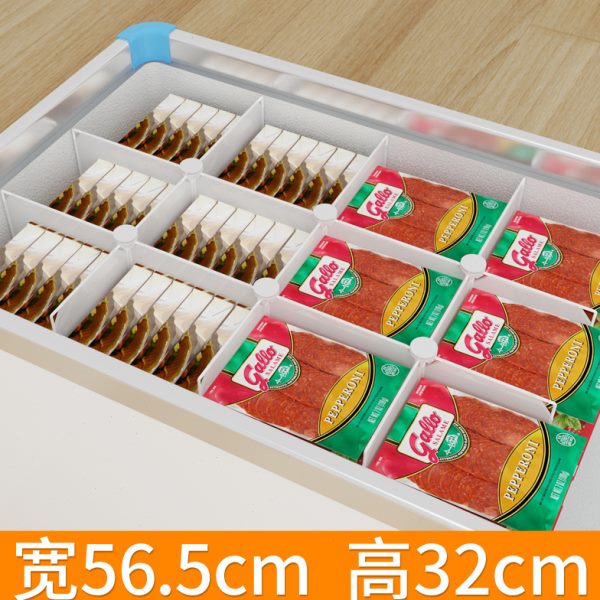 筐冷藏5部架置物架栏神器分格.内隔板分层分类5隔断篮子冰柜分隔6