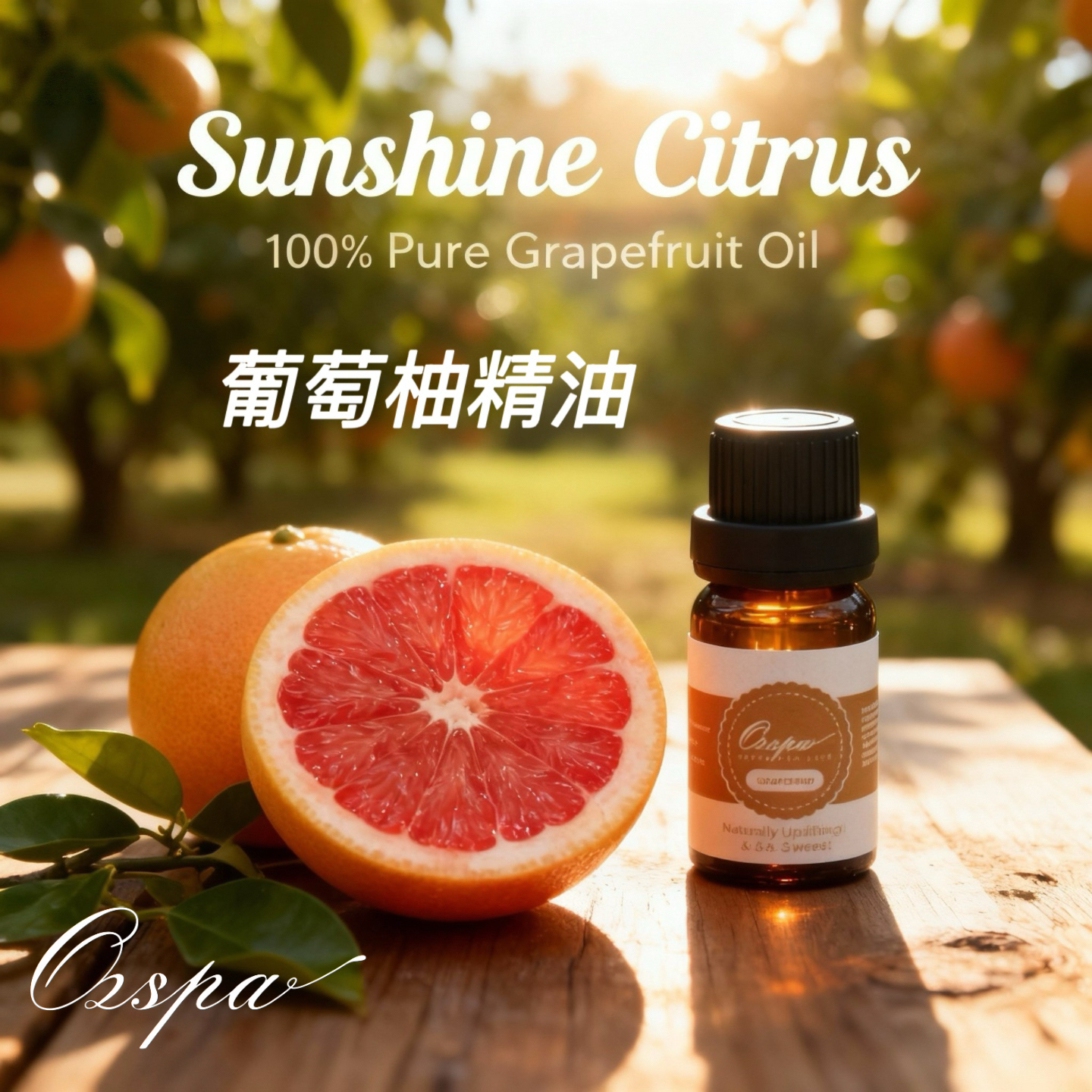 Ozspa意大利葡萄柚单方精油进口