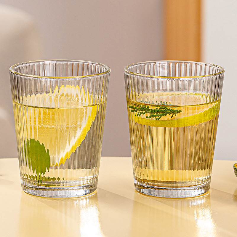 青苹果玻璃杯家用水杯耐热喝水茶杯专用杯果汁饮料杯杯子