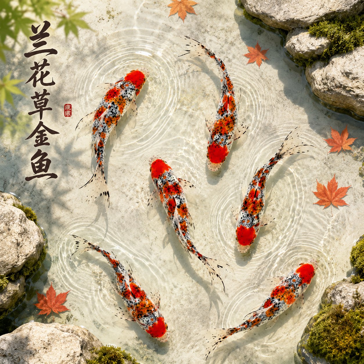 兰花草金鱼冷水鱼观赏鱼鱼缸易存活淡水鱼自来水可养纯种小鱼苗