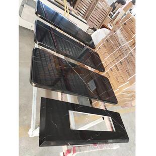 微晶石专业出口明下水阳台柜台面按图加工现货仿天然大理石纹