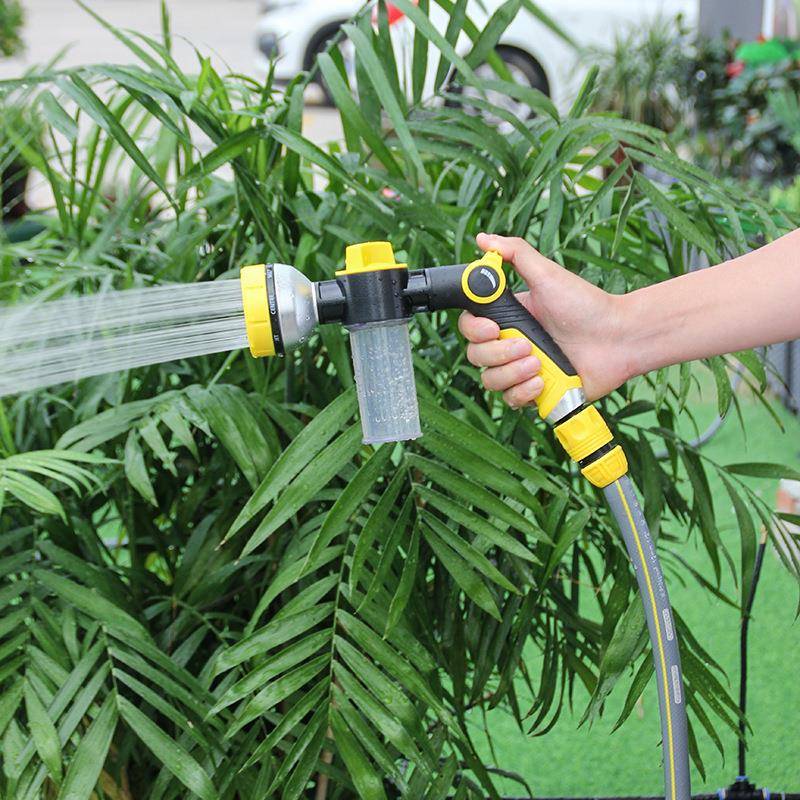 多功能泡沫花园浇花园林浇水神器浇菜喷头园艺施肥水软管洗车水枪