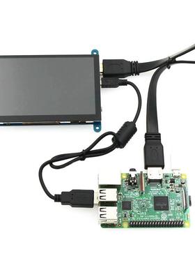 5寸树莓派HDMIRaspberryPi显示屏LCD3B+/4BUSB电容触摸屏