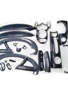 适用于宝马迷你MINIR53碳纤纹水转印桃木内饰改装加装粘贴