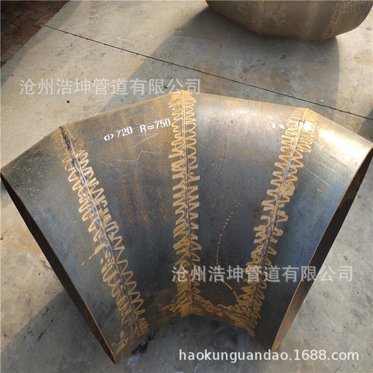 虾米腰焊接弯头1D低压排水管件薄壁虾米腰钢制弯头