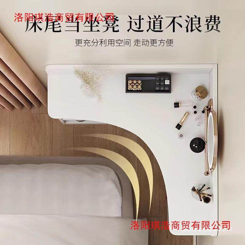 转角梳妆台迷你现代简约小型卧室小户型收纳一体三角墙角拐角化妆
