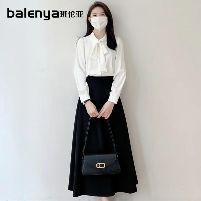 早秋白色雪纺衬衫女职业通勤正装衬衣大学生教资公考面试穿搭套装