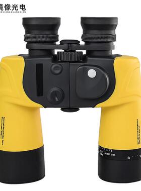 亚马逊新款充氮防水双筒望远镜BAK4高倍高清带罗盘红外测距望远镜