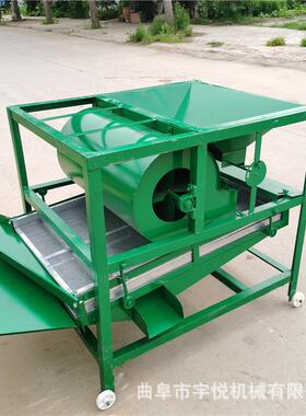 直线震动筛选机 移动方便电动筛选机 大豆双层除杂机
