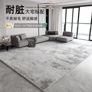 可擦2024极简 家用高级大感客厅地毯沙发茶几轻奢地垫免洗积面新款