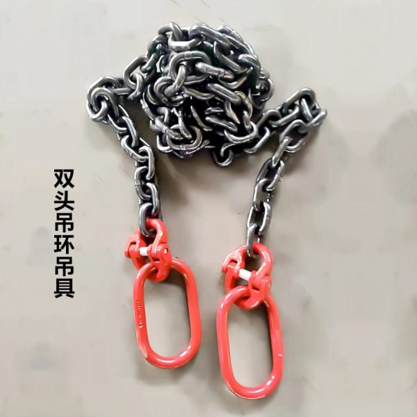 吨链条双吊双头链条Tg5锰钢起重吊环环链条链条索具锰钢8吊具1230