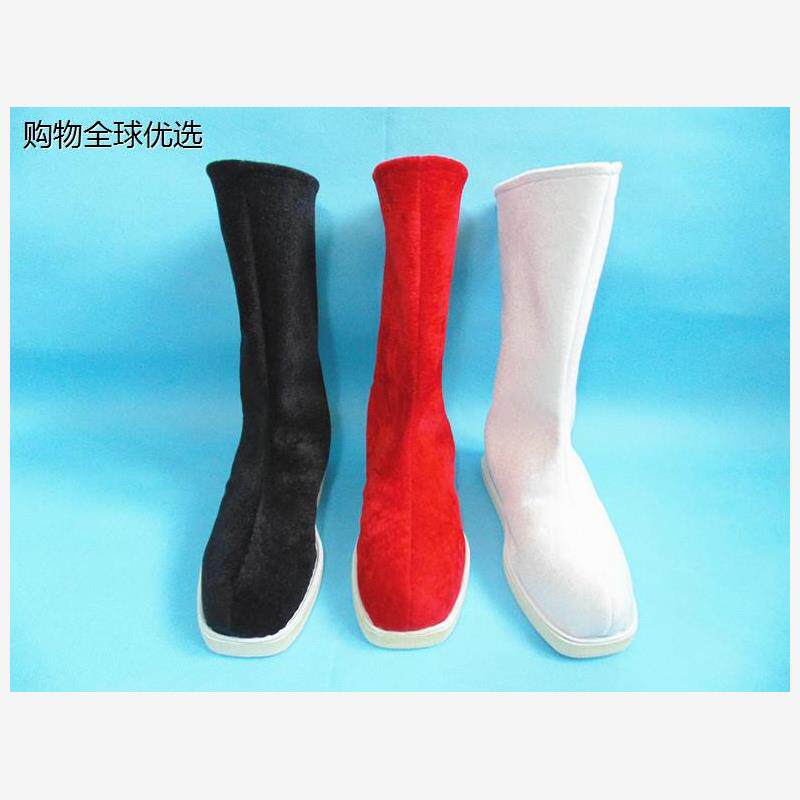 古装长筒靴子表演泡沫底