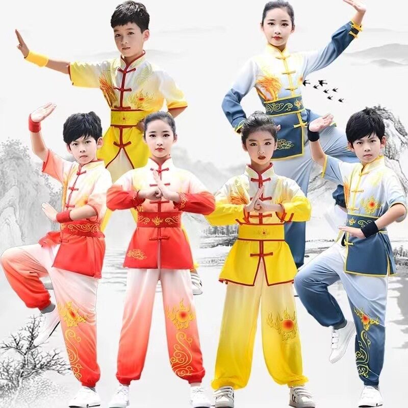 六一儿童武术表演服四季中国风
