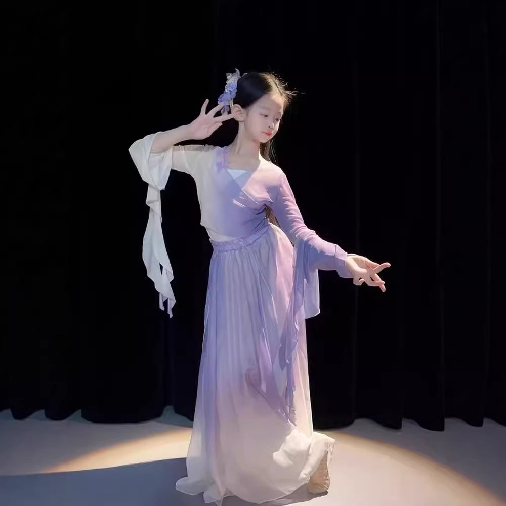 六一儿童古典舞蹈演出服女童飘逸