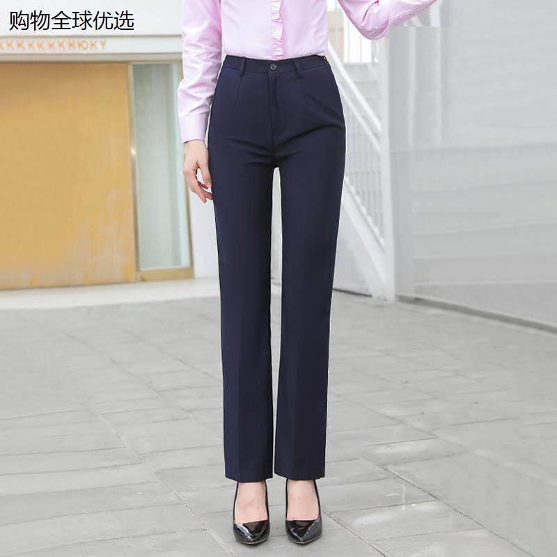秋冬兴业工作服女西装裤直筒裤九分裤长裤兴业行服职业西裤女