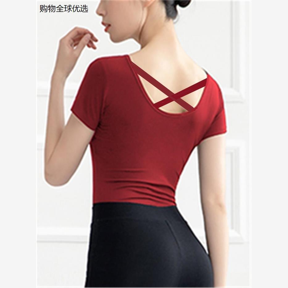 拉丁舞蹈练功服上衣莫代