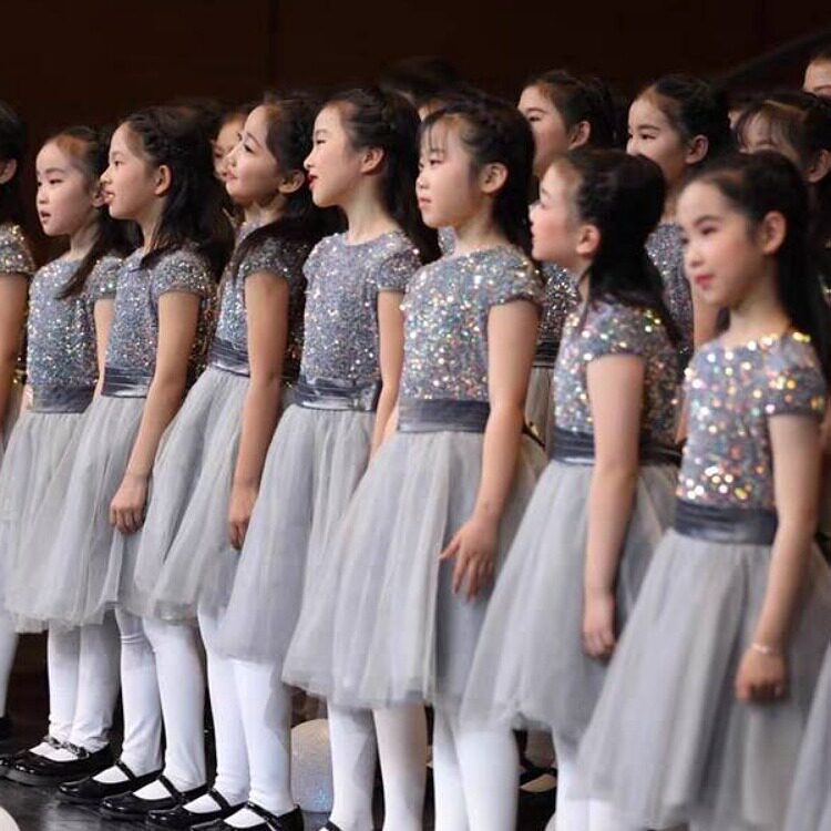 六一儿童合唱演出服小学生初中生