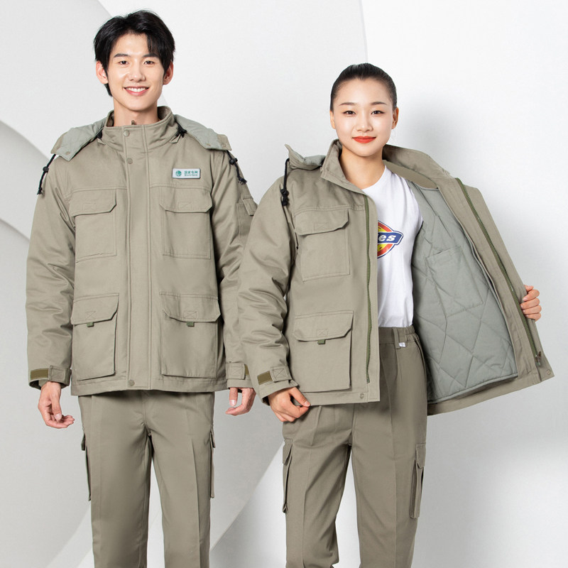 冬季工作服棉衣男加厚防寒棉袄定制国家电网电工服劳保棉服纯棉
