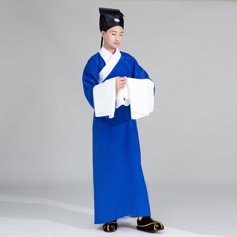 京剧戏曲服装袍素老生褶子古装书生素戏剧衣服穷老头戏服