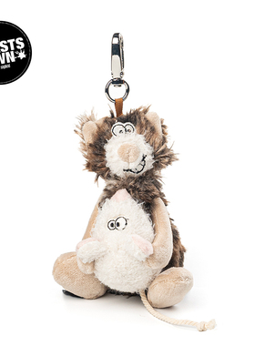 Beaststown猫和老鼠潦草玩偶钥匙扣包包挂偶玩具娃娃挂件生日礼物