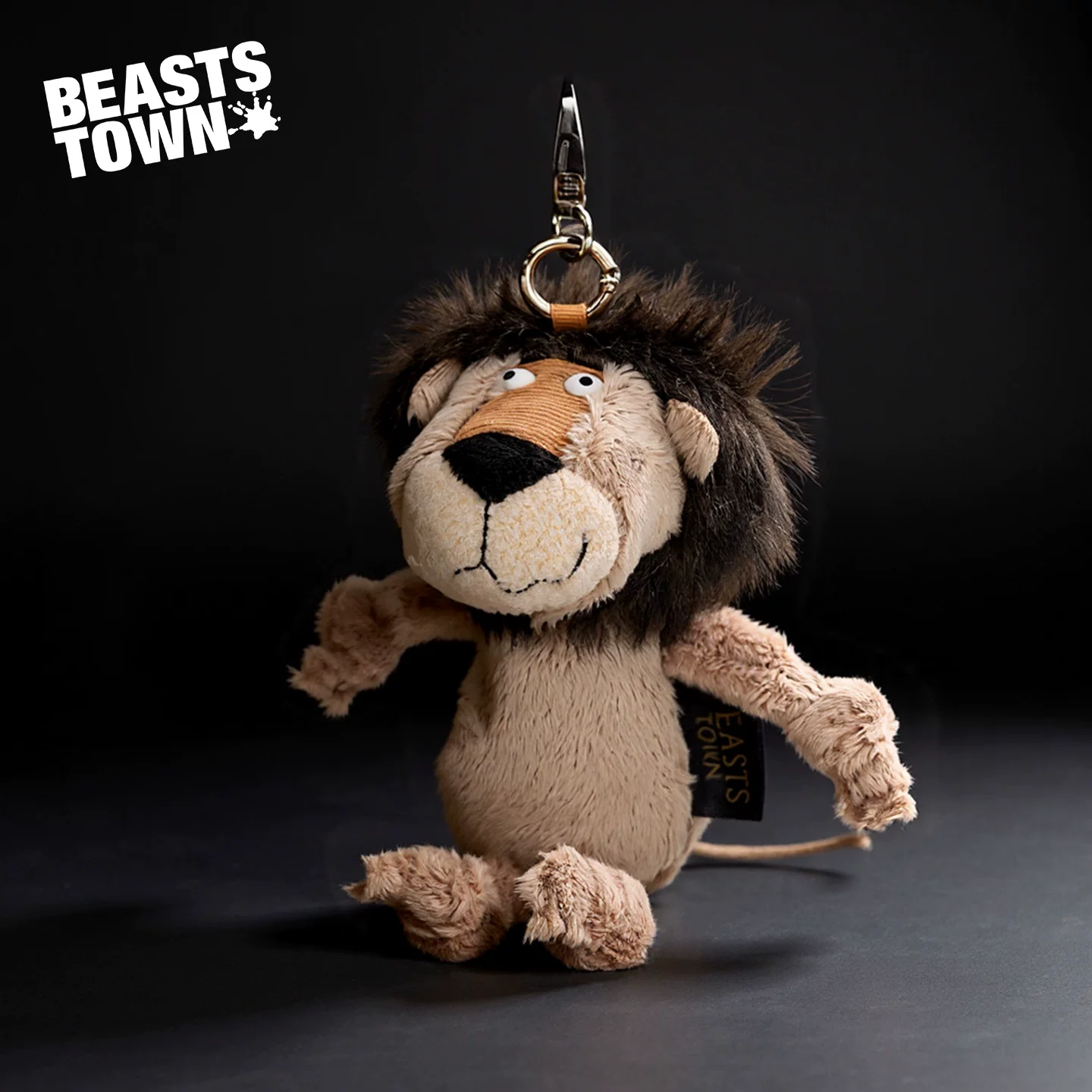 Beaststown 丑萌小狮子毛绒玩偶公仔包包挂件钥匙扣挂饰生日礼物