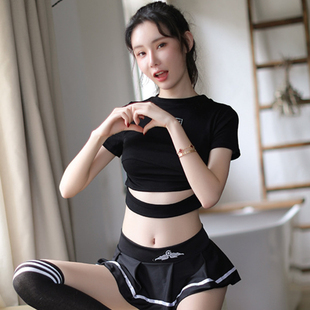 趣情性感内衣超短裙小个子学生jk制服女辣妹情调火辣qqny套装纯欲