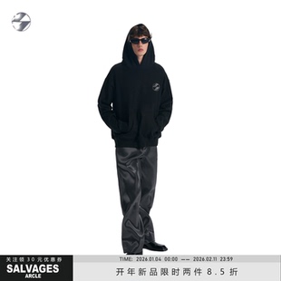SALVAGES【开年新品两件八五折】烫钻连帽卫衣