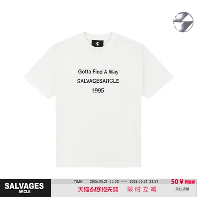 SALVAGES重磅挺阔短袖T恤