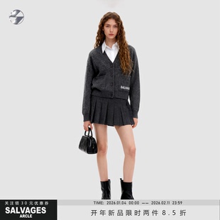 SALVAGES【开年新品两件八五折】新款针织开衫国际大牌高级感外套