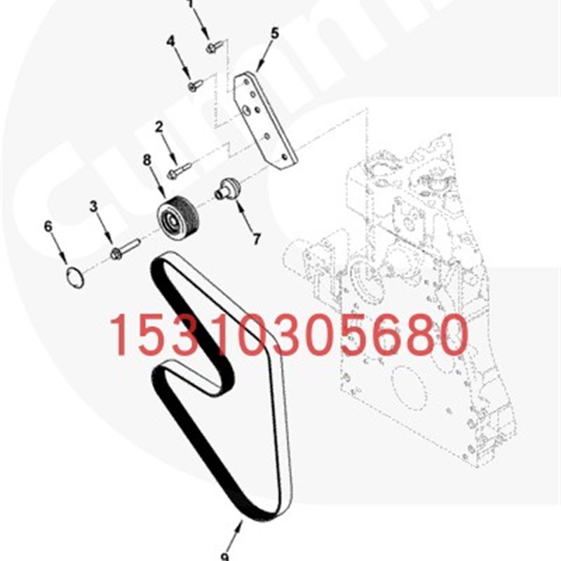极速大地MD23S TY233湿地推土机康明斯配件皮带380733S1 3028078
